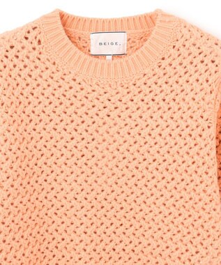 BEIGE， VARENNE / ショートレングスニット Peach