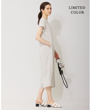 ICB 【接触冷感・UVケア・速乾・洗える】FluidBackSatin ワンピース トープ系［WEB限定］