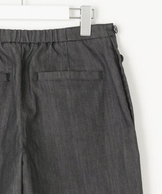 J.PRESS LADIES L 【洗える】T/C DENIM セミワイド パンツ ブラック系