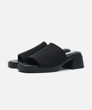 STEVE MADDEN SLIDESTERボリュームソールワンバンドサンダル ブラック