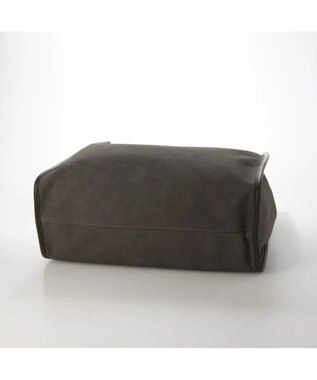 UNBILLION cachecache 丸手根革スクエアトートバッグ グレー