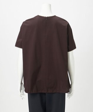 23区 L 【R(アール)】プレミアムコットンジャージー ドロスト カットソー ダークブラウン系