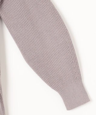 ANY L ハーフジップニットワンピース グレージュ