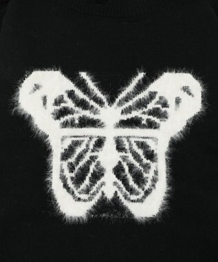 WEGO バタフライダメージニット ブラック