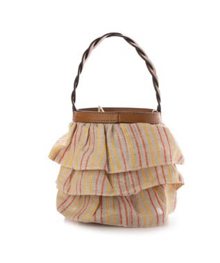 UNBILLION cachecache ミニフリルバケツ型2wayショルダーバッグ オレンジ