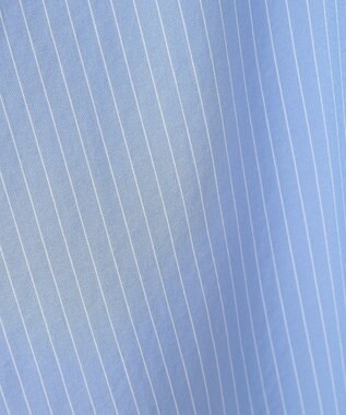 Green Parks バンドカラーストライプシャツ Stripe Blue