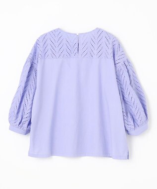 ANY L 【洗濯機可】エンブロイダリーブラウス ラベンダー