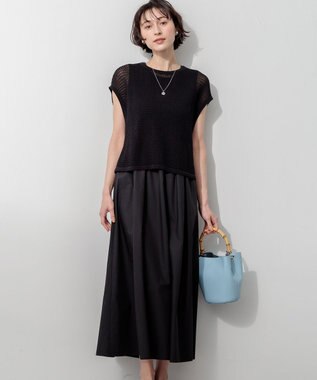 23区 【先行予約】ニット レイヤード セットアップ ワンピース