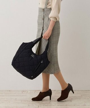 ROOTOTE 1331【仕切り+自立+撥水】LT.ラウンド.パルーティ.キルト-C 01：ブラック