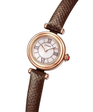 CITIZEN 【アンティークな雰囲気】 18.4mm 小さくて可愛い 上品でおしゃれ 光発電エコ・ドライブ ブラウン