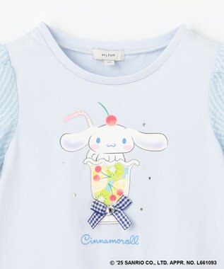 ANY KIDS 【any FAM ×サンリオキャラクターズ】パフスリーブ Tシャツ シナモロール×サックスブルー