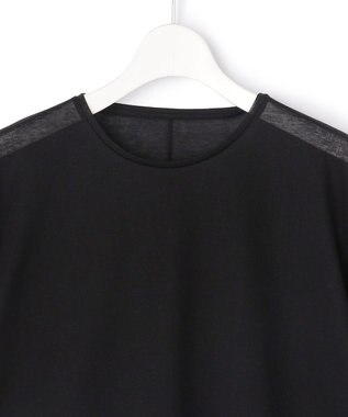 23区 L 【先行予約】シアー ロングスリーブ Tシャツ ブラック系