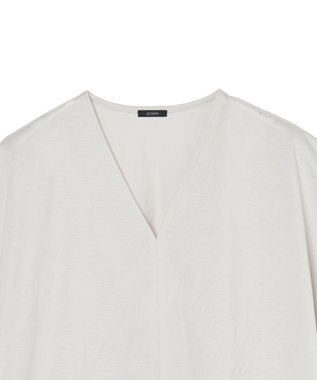 JOSEPH 【WEB&OUTLET限定・洗える】シアーコットンジャージー　ブラウス Light grey