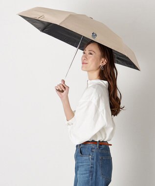 MOONBAT 【WEB限定】POLO RALPH LAUREN(ポロ ラルフローレン) 晴雨兼用日傘 折りたたみ傘 コンパクト ポロベア 一級遮光 遮熱 UV ベージュ