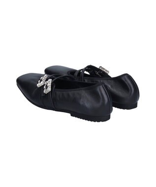 Bridget Birkin 【PARADIS COULEUR】ビジューバックルダブルストラップバレエ ブラック