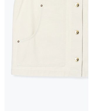 Te chichi ノーカラーワークベスト オフホワイト