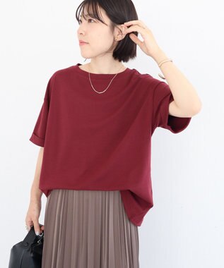 Green Parks ・ｓｗｉｎｇ　ｂｙ　シルケットオーバーサイズＴＥＥ Bordeaux