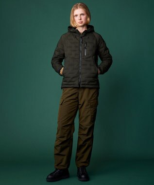 JOSEPH ABBOUD MOUNTAIN 【ストレッチ/撥水/軽量/パッカブル/ライナードッキング対応】2WAYストレッチ ダウン パーカー カーキ系