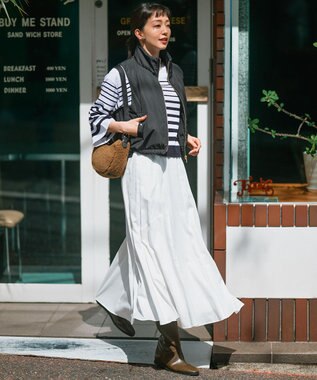 23区 インヒール ロング ブーツ ダークブラウン系