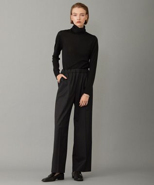 ICB 【洗える】 スムージータートル ニット ブラック系