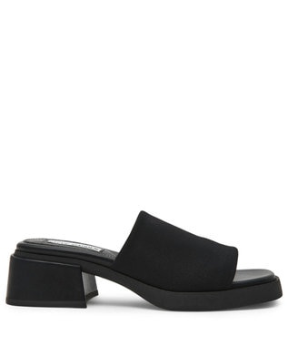 STEVE MADDEN SLIDESTERボリュームソールワンバンドサンダル ブラック