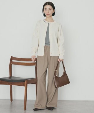 AMERICAN HOLIC クルーネックニットカーディガン Ivory