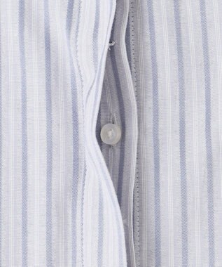 J.PRESS YORK STREET 【WOMEN】ワンウォッシュタイプライター リボンタイバンドカラー ブラウス サックスブルー系1