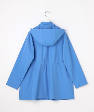 J.PRESS LADIES L 【2way】ドライツイルストレッチ フーデット アウター ブルー系