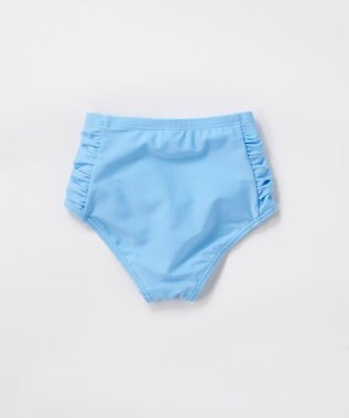 OP／FILA 【marie claire ENFANTS】フリル襟付き長袖ラッシュガード型水着 サックス