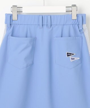 23区GOLF 【WOMEN】【ストレッチ】バックドビー×メッシュロゴスカート サックスブルー系