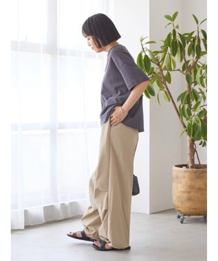 AMERICAN HOLIC カフタン５分袖カットプルオーバー Charcoal Gray