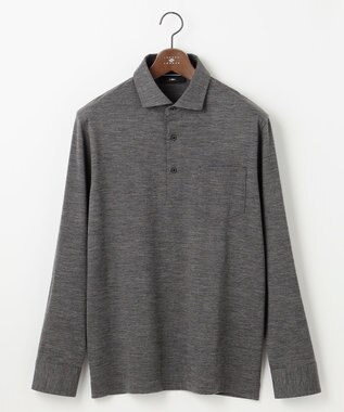 【ふっくらあたたかウール100％】ウールダディポロシャツ