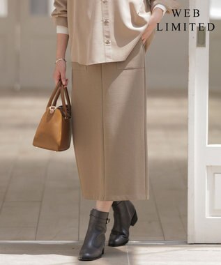 J.PRESS LADIES S 【WEB限定】リブダンボール スカート