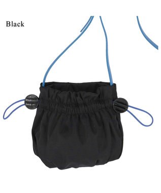 tsumori chisato CARRY ギャザー ショルダーバッグ ミニバッグ ポシェット ブラック