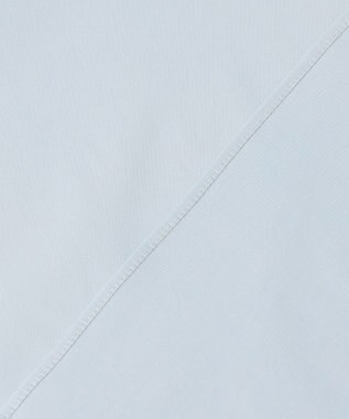 ANY フリルネックブラウス サックス