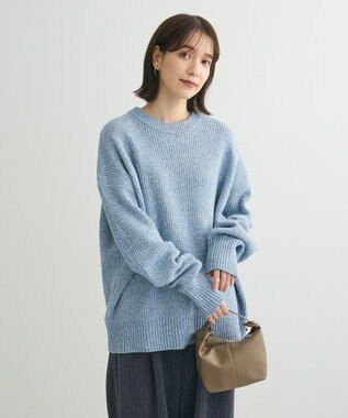 Green Parks ・Ｐｅｔｉｔ　Ｆｌｅｕｒ　ラメ＆スパンコールニット Blue