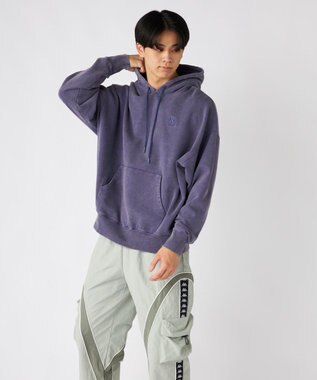 OP／FILA 【Kappa】オーバーサイズ ヘビーウェイトプルパーカー ブルー