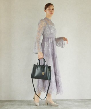 style code 【MERCURYDUO/マーキュリーデュオ】両アオリポケットサイド配色大開き開口 超軽量ハンドバッグ キーチャーム付 ブラック