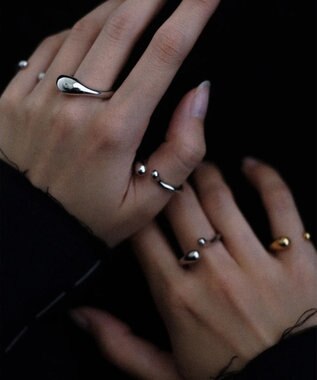 simoe Puku Cuff 02 イヤーカフ（リング） シルバー