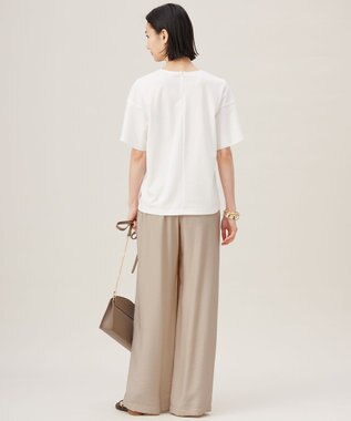 自由区 【接触冷感・UVカット・吸水速乾・抗菌防臭・洗える】ハイツイストポンチフレアディティール カットソー オフ