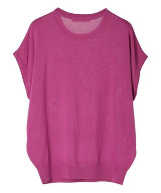 AMERICAN HOLIC 接触冷感フレンチスリーブニットプルオーバー Pink