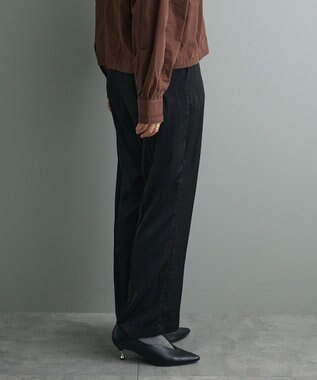 CRAFT STANDARD BOUTIQUE センタープレスストレートパンツ Black