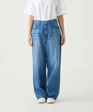 caqu FS linen wide boy`s コットンリネンワイドストレートデニム 3years