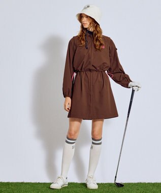 PW CIRCULUS 【着回し力2倍 / 2WAY】【WOMEN】袖2WAY デタッチャブルワンピース ゴルフウェア レディース ダークブラウン系