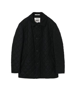DAKS ウールフラノステンカラージャケット ブラック