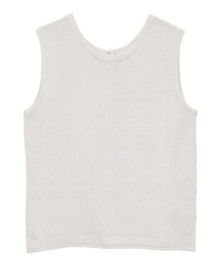 Green Parks 前後２ｗａｙ　ミックスカラーノースリーブニット Light Gray