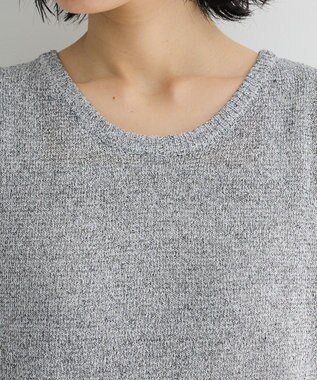 Green Parks 前後２ｗａｙ　ミックスカラーノースリーブニット Charcoal Gray