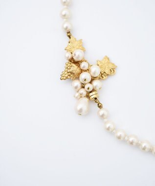 monshiro 【コットンパール】ヤマブドウショート ネックレス アンティークゴールド