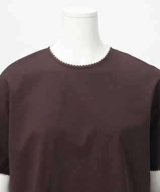 23区 L 【R(アール)】プレミアムコットンジャージー ドロスト カットソー ダークブラウン系