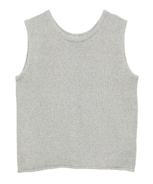 Green Parks 前後２ｗａｙ　ミックスカラーノースリーブニット Khaki